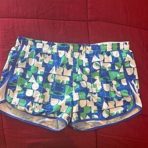 Under Armour Blue and Green Athletic Shorts